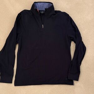 NEVER WORN. Brooks Brothers Navy Quarter-Zip Pullover